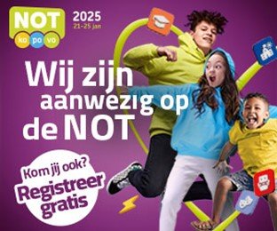 Van 21 tm 25 januari 2025 staan wij op de NOT 2025 hét event voor de onderwijs- en kinderopvangsector